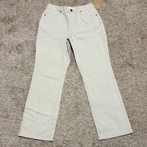 Coldwater Creek Cream Straight Leg Jeans